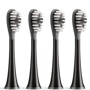 Capat Rezerva Gum Care pentru Periuta Electrica Bitvae S2 / S3, Set 4 bucati, Negru