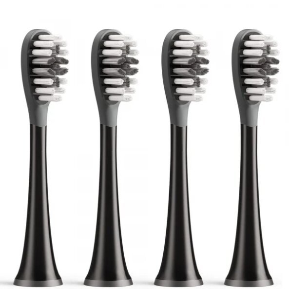 Capat Rezerva Gum Care pentru Periuta Electrica Bitvae S2 / S3, Set 4 bucati, Negru