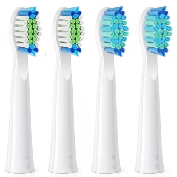 Capat Rezerva SDD2 pentru Periuta Electrica Bitvae D2, Set 4 bucati, Alb