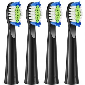 Capat Rezerva SDD2 pentru Periuta Electrica Bitvae D2, Set 4 bucati, Negru