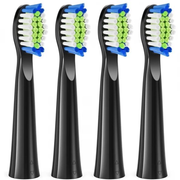 Capat Rezerva SDD2 pentru Periuta Electrica Bitvae D2, Set 4 bucati, Negru