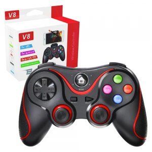 Controller Bluetooh Techsuit V8, Rosu