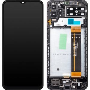 Display cu Touchscreen Samsung Galaxy A13 A137, cu Rama, Negru, Swap GH82-29228A 