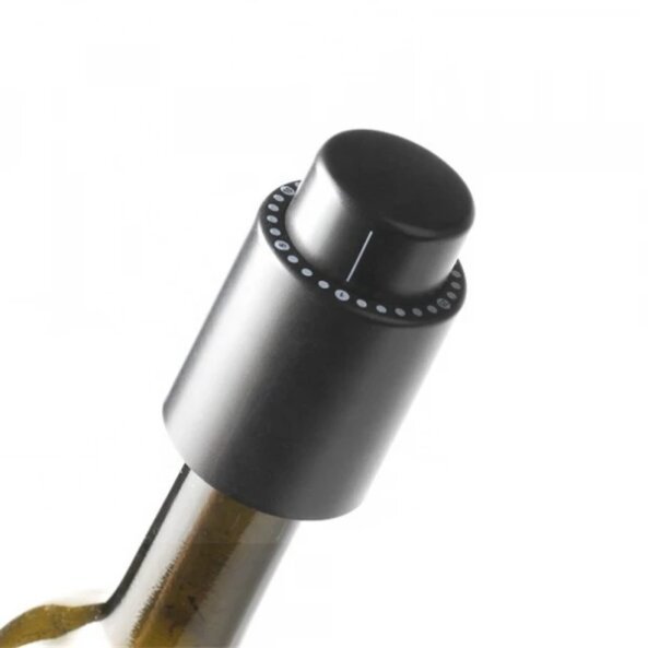 Dop Vidare Sticla Vin Techsuit VS07, Negru