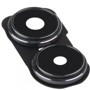 Geam Camera Spate Xiaomi Redmi Note 13 Pro 5G, Wide + Macro, cu Rama, Negru 