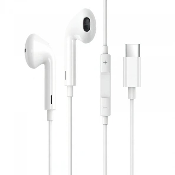 Handsfree USB-C Prestico HF3, Alb 