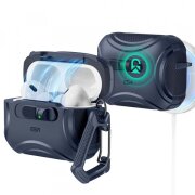 Husa ESR Cyber FlickLock pentru Apple AirPods Pro 3, Albastra