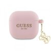 Husa Guess W/4G Charm pentru Apple AirPods 4, Roz