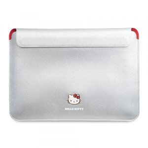 Husa Hello Kitty Metal Logo pentru Laptop 14inch, Argintie