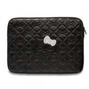 Husa Hello Kitty Quilted Bows pentru Laptop 14inch, Neagra