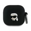 Husa Karl Lagerfeld 3D Karl's Head pentru Apple AirPods 4, Neagra