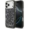 Husa MagSafe pentru Apple iPhone 17 Pro Max, Karl Lagerfeld, IML Leopard Pattern, Neagra