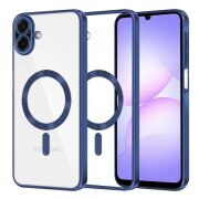 Husa MagSafe pentru Samsung Galaxy A07 4G A075, Techsuit, Luxury Crystal, Albastra