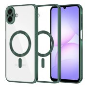 Husa MagSafe pentru Samsung Galaxy A07 4G A075, Techsuit, Luxury Crystal, Verde Inchis