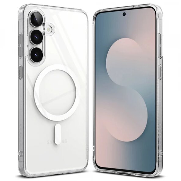 Husa MagSafe pentru Samsung Galaxy S25 FE, Ringke, Fusion, Transparenta