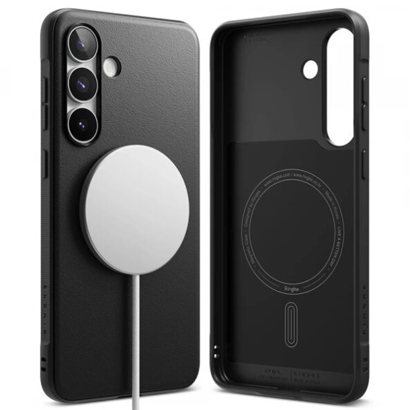 Husa MagSafe pentru Samsung Galaxy S25 FE, Ringke, Onyx, Neagra