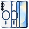 Husa MagSafe pentru Samsung Galaxy S25 FE, Techsuit, Luxury Crystal, Albastra