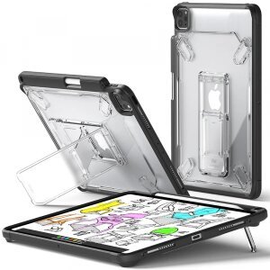 Husa pentru Apple iPad Pro 11 (2024), Ringke, Fusion Sketch Stand, Neagra