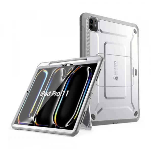 Husa pentru Apple iPad Pro 11 (2024), Supcase, Unicorn Beetle Pro, Alba