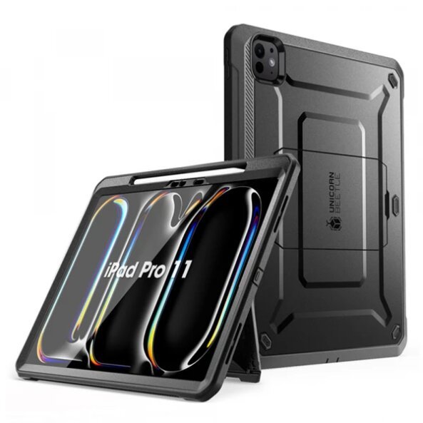 Husa pentru Apple iPad Pro 11 (2024), Supcase, Unicorn Beetle Pro, Neagra