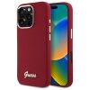 Husa pentru Apple iPhone 16 Pro, Guess, Script Metal Logo, Rosie