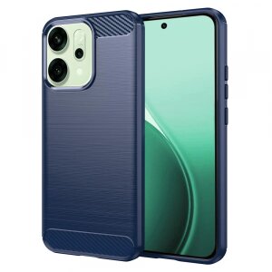 Husa pentru Oppo Reno14, Techsuit, Carbon, Albastra