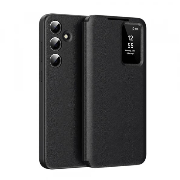 Husa pentru Samsung Galaxy A16 5G A166 / A16 4G A165, Techsuit, SmartView, Neagra