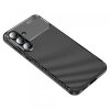 Husa pentru Samsung Galaxy S25 FE, Techsuit, CarbonFiber, Neagra