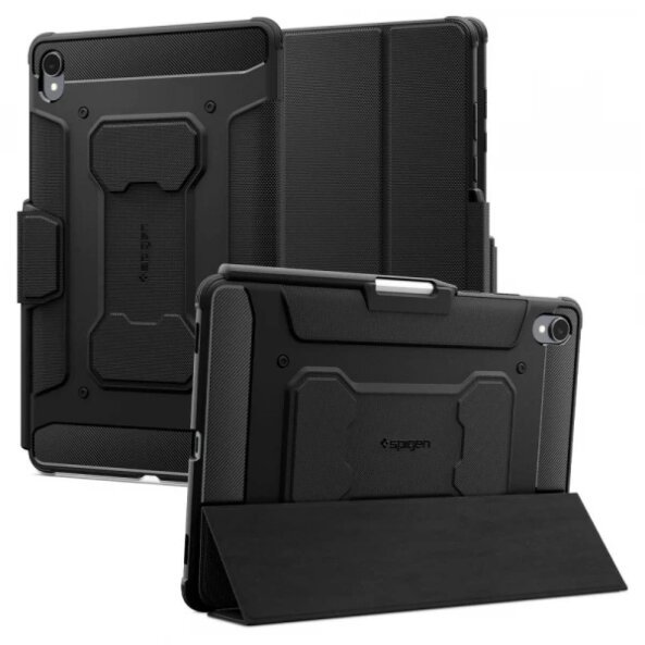Husa pentru Samsung Galaxy Tab S11, Spigen, Rugged Armor Pro, Neagra