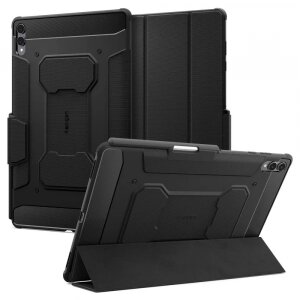 Husa pentru Samsung Galaxy Tab S11 Ultra, Spigen, Rugged Armor Pro, Neagra