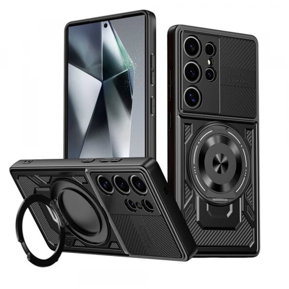 Husa pentru Xiaomi Redmi 15C 5G / 15C 4G, Techsuit, RuggedCam, Neagra