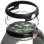 Husa Ringke Slim pentru Google Pixel Watch 3 45mm, Set 2 bucati, Neagra Mata