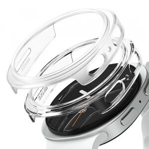 Husa Ringke Slim pentru Samsung Galaxy Watch8 44mm, Set 2 bucati, Transparenta