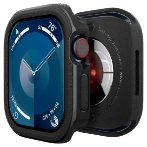 Husa Spigen Caseology Vault pentru Apple Watch Series 10 / 11 46mm, Neagra Mata