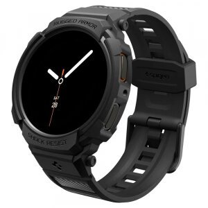 Husa Spigen Rugged Armor Pro pentru Samsung Galaxy Watch8 44mm, Neagra