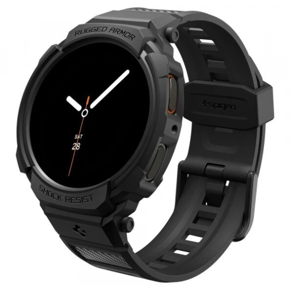 Husa Spigen Rugged Armor Pro pentru Samsung Galaxy Watch8 44mm, Neagra