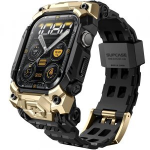 Husa Supcase Unicorn Beetle Ore pentru Apple Watch Series 10 46mm, Aurie