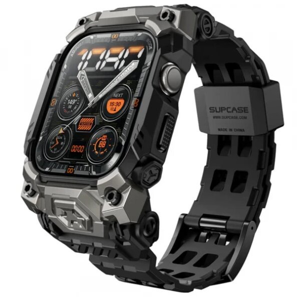 Husa Supcase Unicorn Beetle Ore Pro pentru Apple Watch Series 10 46mm, Neagra