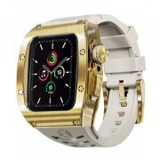 Husa Waterproof ShellBox   pentru Apple Watch 44mm Series, Aurie