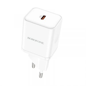 Incarcator Retea Borofone BN6 Field, 20W, 3A, 1 x USB-C, Alb 