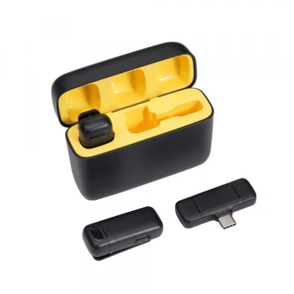 Lavaliera Techsuit LW3, USB-C, Set 2 bucati, Neagra