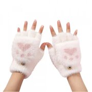 Manusi De Iarna Dama Techsuit ST0017, Marime 17cm, Albe