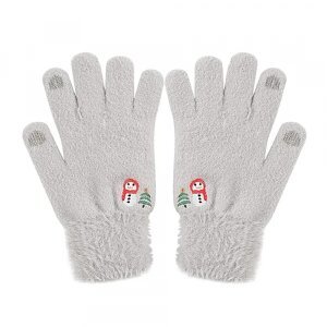 Manusi De Iarna Tactile Dama Techsuit ST0011, Marime 17cm, Gri