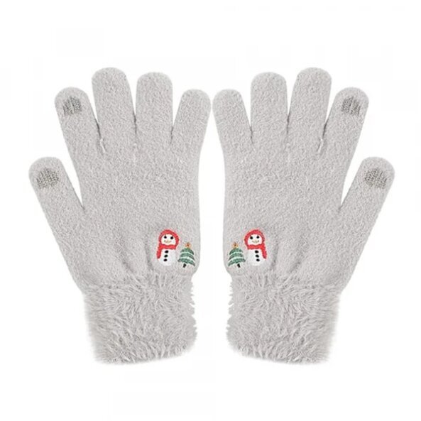 Manusi De Iarna Tactile Dama Techsuit ST0011, Marime 17cm, Gri