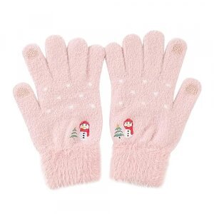 Manusi De Iarna Tactile Dama Techsuit ST0011, Marime 17cm, Roz