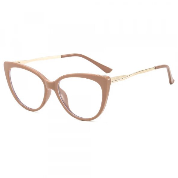 Ochelari De Calculator Dama Techsuit F5018-C4, Anti-Blue Light, Cafeniu