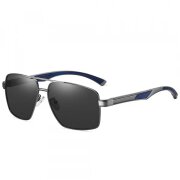 Ochelari De Soare Barbati Techsuit LM001, Polarizati, Protectie UV, Gri