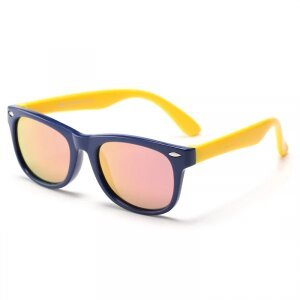 Ochelari De Soare Copii Techsuit D802, Polarizati, Protectie UV, Bleumarin Galbeni