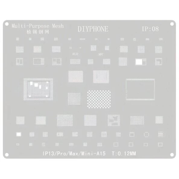 Sita BGA DIYPHONE IP:08 pentru Apple iPhone 13 / 13 mini / 13 Pro / 13 Pro Max 