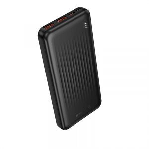 Baterie Externa Borofone BJ80A Clever, 10000mAh, 22.5W, QC + PD, 1 x USB-C - 2 x USB-A, Neagra 
